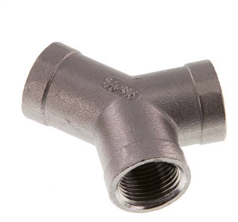 Rp 3/8'' acero inoxidable pieza en Y 16 Bar