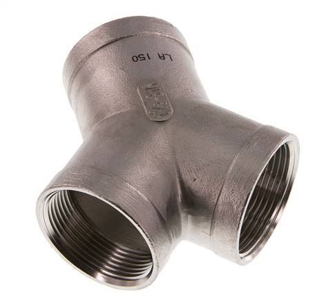 Rp 1 1/2'' Pieza en Y de acero inoxidable 16 Bar