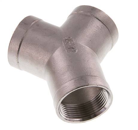 Rp 1 1/4'' Pieza en Y de acero inoxidable 16 Bar