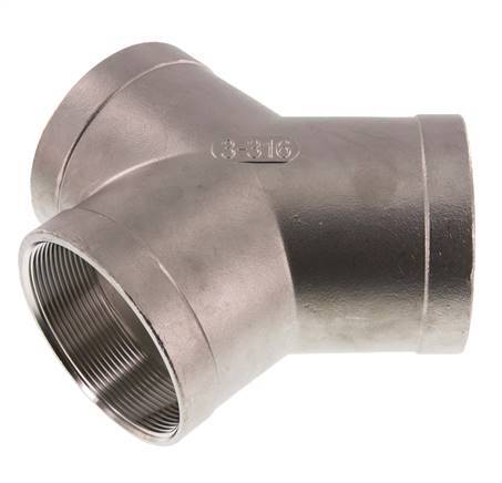 Rp 3'' Pieza en Y de acero inoxidable 16 Bar