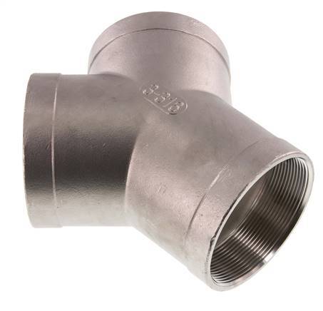 Rp 3'' Pieza en Y de acero inoxidable 16 Bar