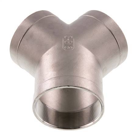 Rp 3'' Pieza en Y de acero inoxidable 16 Bar