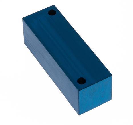 4xG 1/4'' Bloque distribuidor de aluminio de una cara 16 Bar