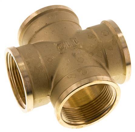 G 1 1/2'' Cruz hembra de latón 16 Bar