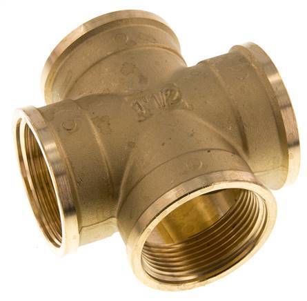 G 1 1/2'' Cruz hembra de latón 16 Bar