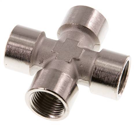 G 1/2'' HembraCruz de latón niquelado 16 Bar