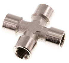 G 1/4'' HembraCruz de latón niquelado 16 Bar