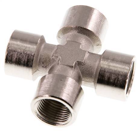 G 3/8'' HembraCruz de latón niquelado 16 Bar