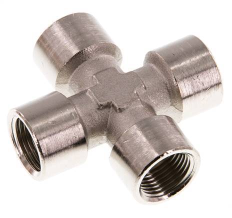 G 3/8'' HembraCruz de latón niquelado 16 Bar