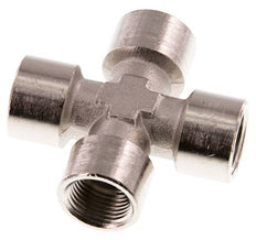 G 3/8'' HembraCruz de latón niquelado 16 Bar