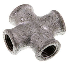 Rp 1/4'' Female Zinc plated Cast iron Cross 25 Bar [2 Pieces]