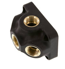 G 1/2'' Empalme de plástico de 4 vías para montaje en pared sin agujero pasante 15 Bar