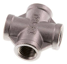 Rp 1/4'' Hembra Cruz de acero inoxidable 16 Bar