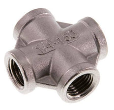 Rp 1/4'' Hembra Cruz de acero inoxidable 16 Bar
