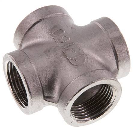 Rp 1'' Hembra Cruz de acero inoxidable 16 Bar