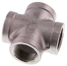 Rp 1'' Hembra Cruz de acero inoxidable 16 Bar