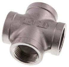 Rp 1'' Hembra Cruz de acero inoxidable 16 Bar