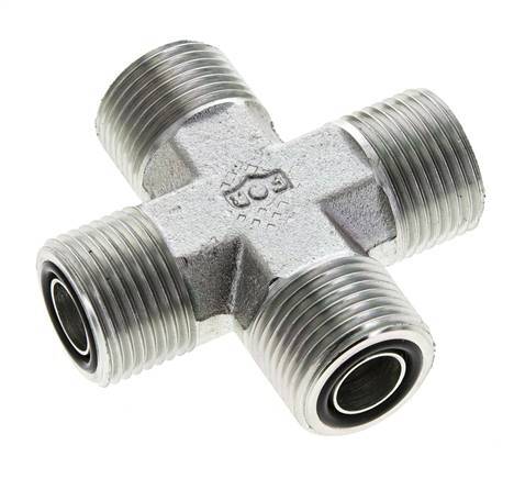 Barra ORFS 630 de acero galvanizado UN 13/16''-16 macho - Hidráulica