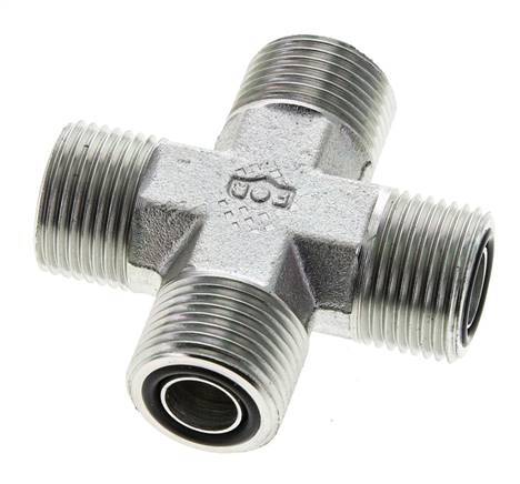 Barra ORFS 630 de acero galvanizado UN 13/16''-16 macho - Hidráulica