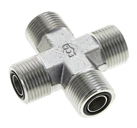 Barra ORFS 630 de acero galvanizado UN 13/16''-16 macho - Hidráulica