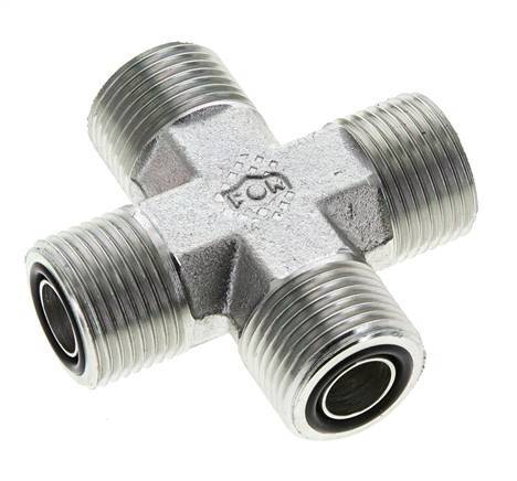 Barra ORFS 630 de acero galvanizado UN 13/16''-16 macho - Hidráulica
