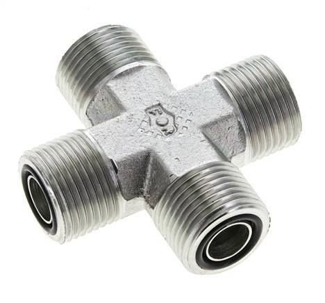 Barra ORFS 630 de acero galvanizado UN 13/16''-16 macho - Hidráulica