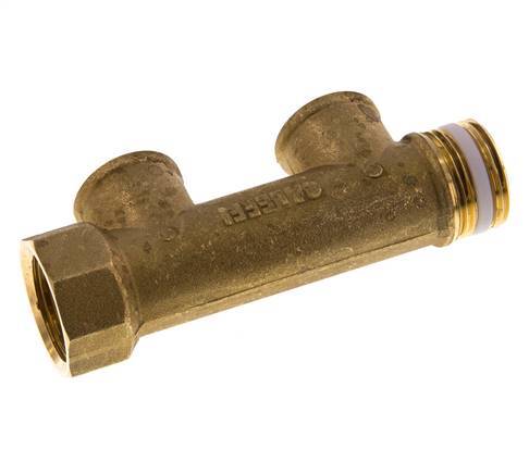 G 3/4'' x 2xG 1/2'' F/M/F Tubos distribuidores de latón 10 Bar