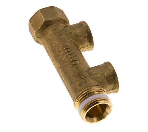 G 3/4'' x 2xG 1/2'' F/M/F Tubos distribuidores de latón 10 Bar