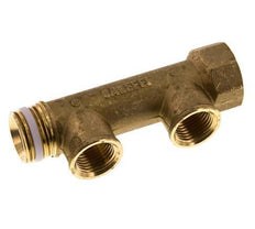 G 3/4'' x 2xG 1/2'' F/M/F Tubos distribuidores de latón 10 Bar