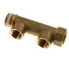 G 3/4'' x 2xG 1/2'' F/M/F Tubos distribuidores de latón 10 Bar
