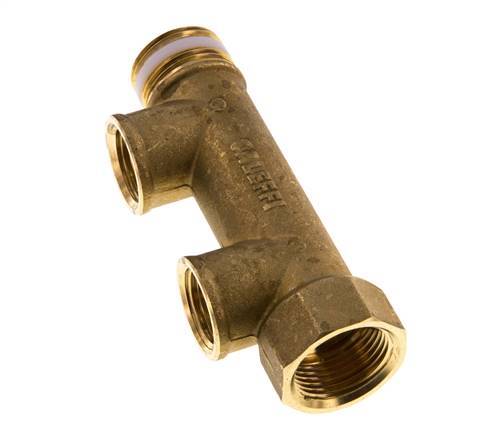 G 3/4'' x 2xG 1/2'' F/M/F Tubos distribuidores de latón 10 Bar