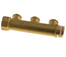 G 1'' x 3xG 1/2'' F/M/F Tubos distribuidores de latón 10 Bar
