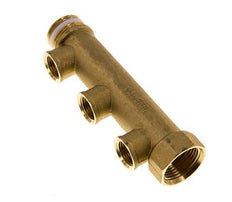 G 1'' x 3xG 1/2'' F/M/F Tubos distribuidores de latón 10 Bar