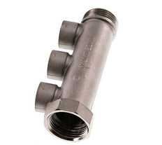 G 1'' x 3xG 1/2'' F/M/F Tubos distribuidores de latón niquelado 10 Bar