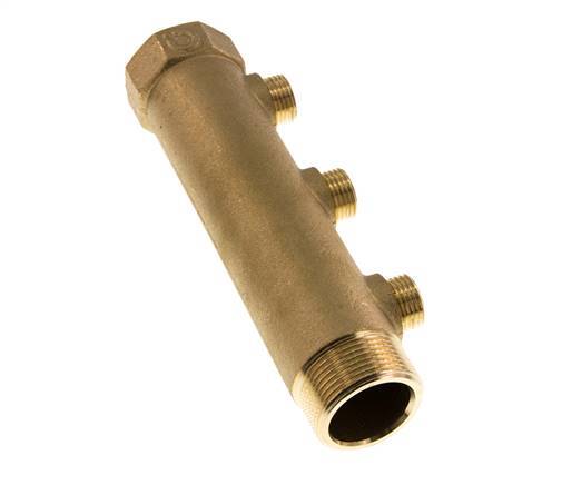 G 1 1/4'' x 3xG 1/2'' F/M/M Tubos distribuidores de latón 10 Bar