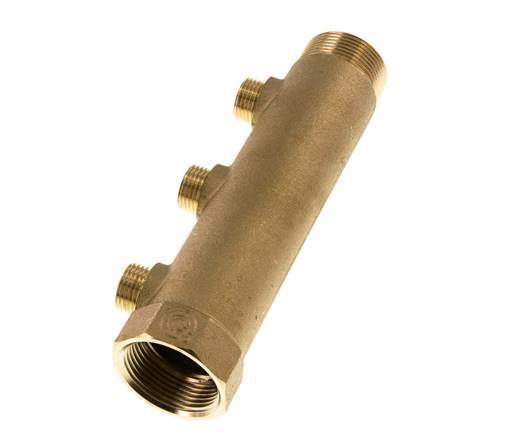G 1 1/4'' x 3xG 1/2'' F/M/M Tubos distribuidores de latón 10 Bar