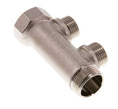 G 3/4'' x 2xG 1/2'' F/M/M Tubos distribuidores de latón niquelado 10 Bar