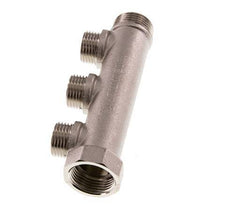 G 3/4'' x 3xG 1/2'' F/M/M Tubos distribuidores de latón niquelado 10 Bar