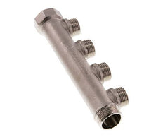 G 3/4'' x 4xG 1/2'' F/M/M Tubos distribuidores de latón niquelado 10 Bar