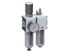 FRL 2 Partes G3/8'' 1750l/min 0.5-16.0bar/7-232psi Semi-Automático Policarbonato Futura 1