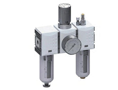 FRL 3 Partes G1/4'' 1750l/min 0.5-10.0bar/7-145psi Auto Policarbonato Futura 1