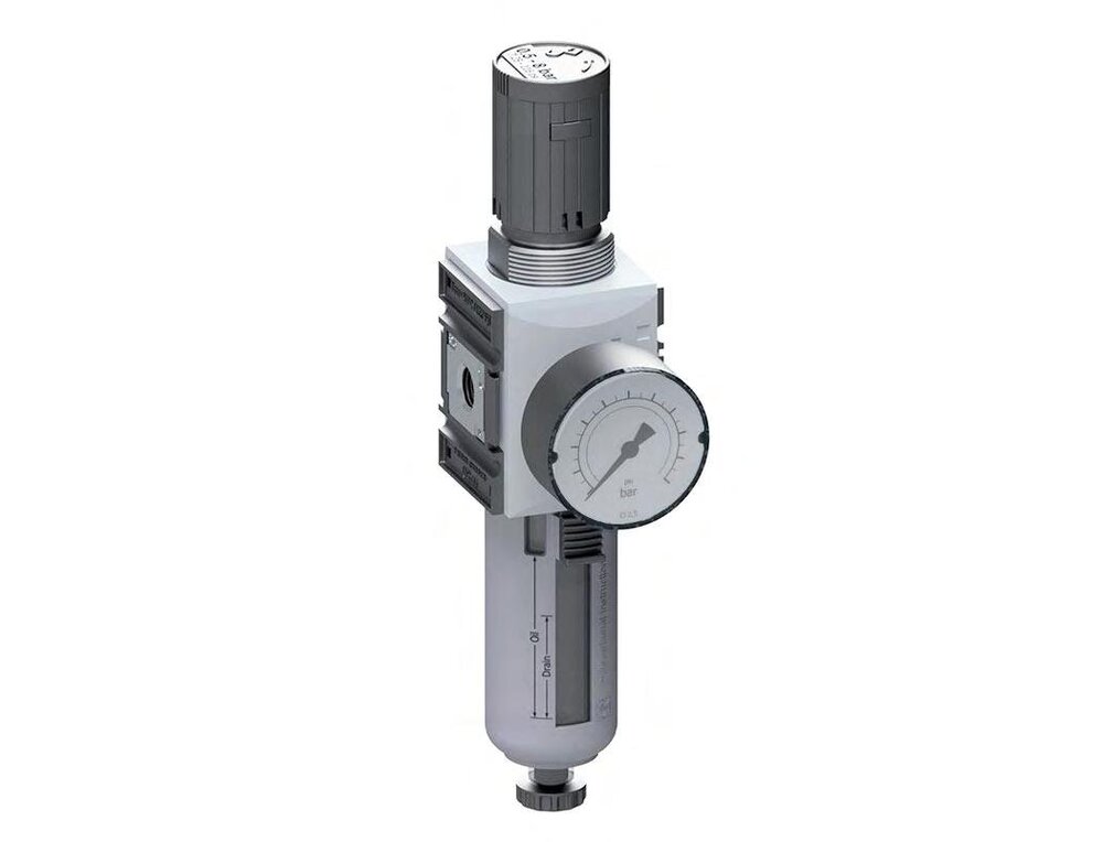 Filtro regulador G1/4'' 2000l/min 0,5-10,0bar/7-145psi Seguridad Futura 1