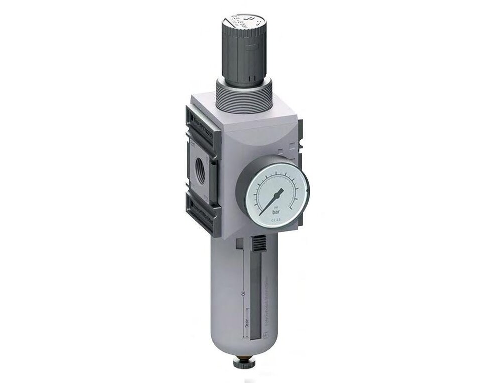 Filtro-regulador G1'' 13000l/min 0.1-2.0bar/1-29psi Semi-Auto Metal Futura 4