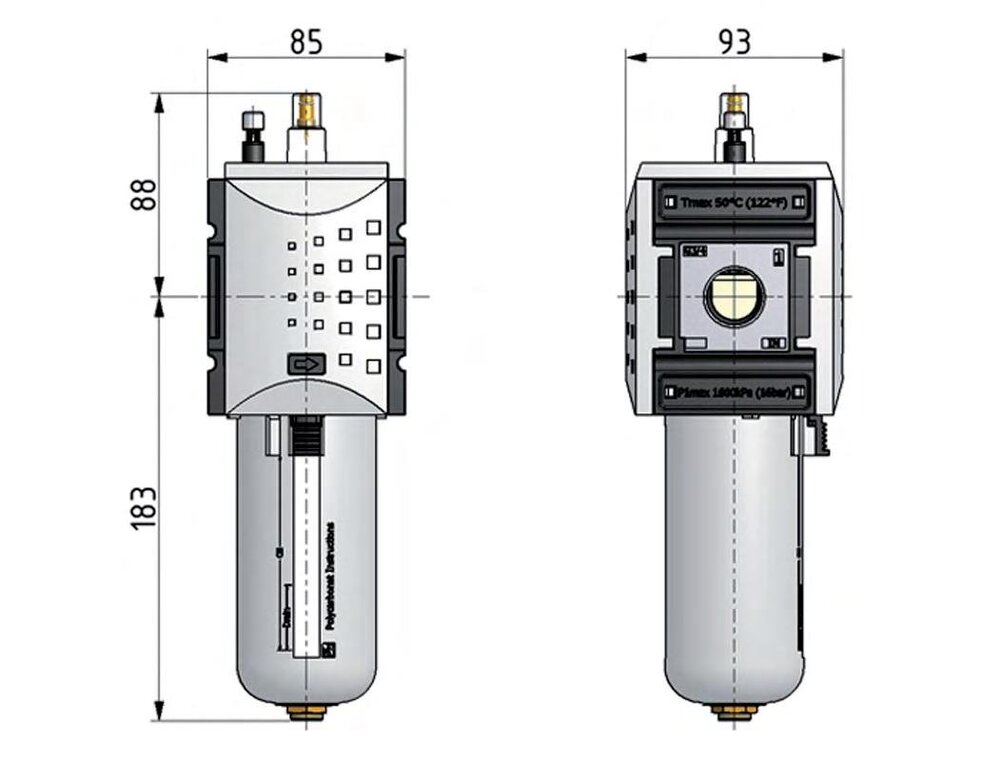 Lubricador G3/4'' Metal Futura 4