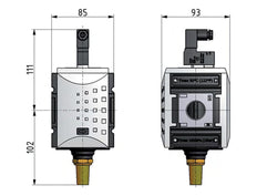 Válvula 3/2 G3/4 230VAC 12500 l/min Futura 4