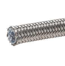 Teflon chemical resistant hose with steel braiding 9.75 mm (ID) 1 m