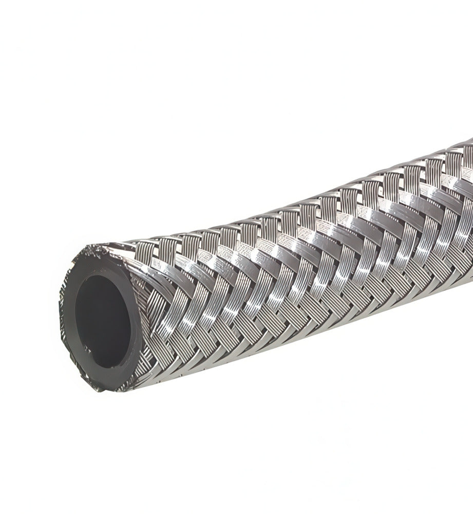 Oil & fuel hose with stainless steel braiding 21x30 mm 3 m