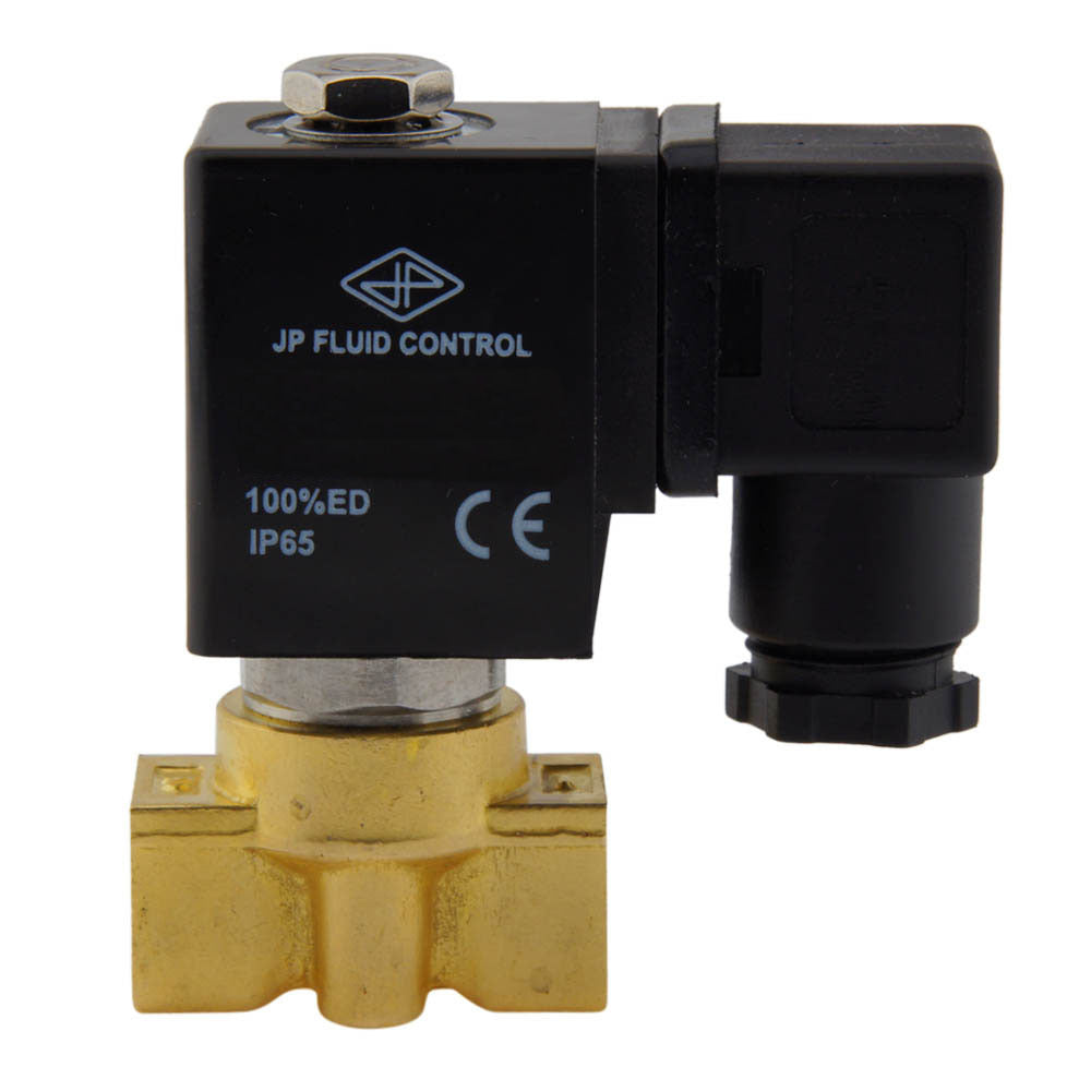 Electroválvula HP-DA 1/4'' Latón PTFE 4-75bar 12V CC