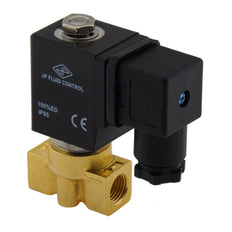 Electroválvula HP-DA 1/4'' Latón PTFE 4-75bar 12V CC