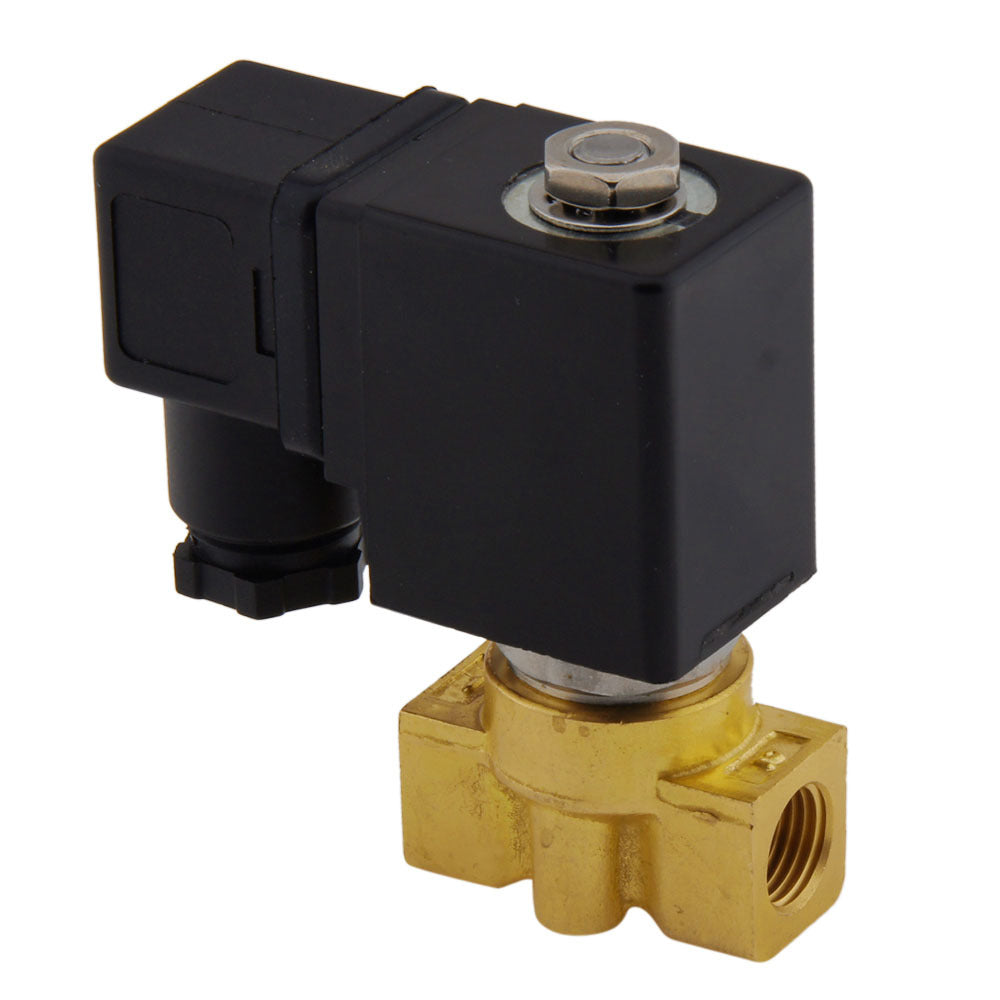 Electroválvula HP-DA 1/4'' Latón PTFE 4-75bar 12V CC
